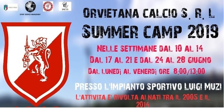 APERTE LE ISCRIZIONI PER IL SUMMER CAMP DI GIUGNO 2019
