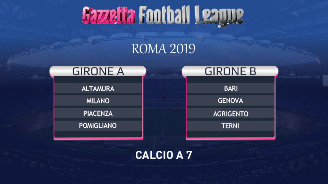TERNI NEL GIRONE B DELLA FINALE NAZIONALE DI CALCIO A7 DI GAZZETTA FOOTBALL LEAGUE
