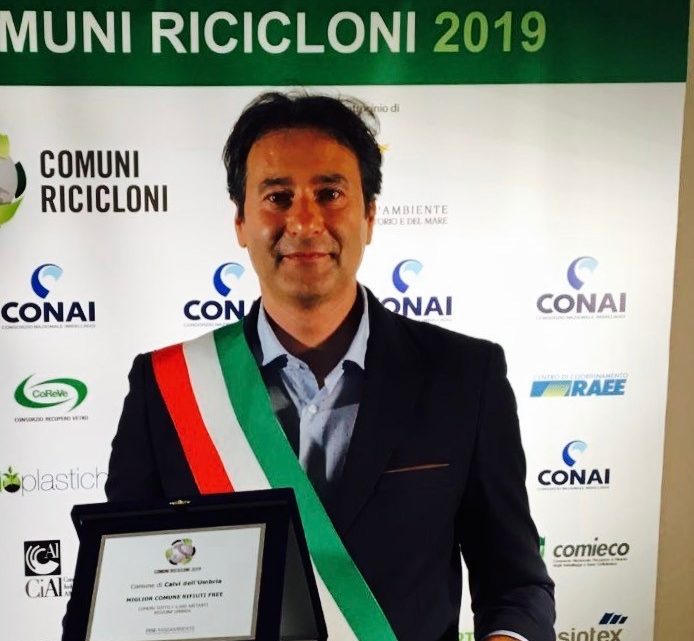 AMBIENTE, COMUNI “RICICLONI”, CALVI PRIMO IN UMBRIA PER MINOR PRODUZIONE RIFIUTO SECCO PRO CAPITE