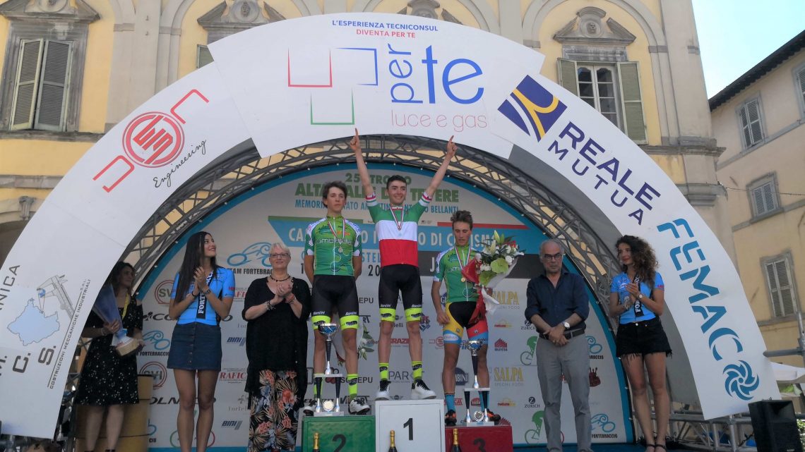 CAMPIONATO ITALIANO JUNIORES: IL CR UMBRIA FESTEGGIA IL TRICOLORE