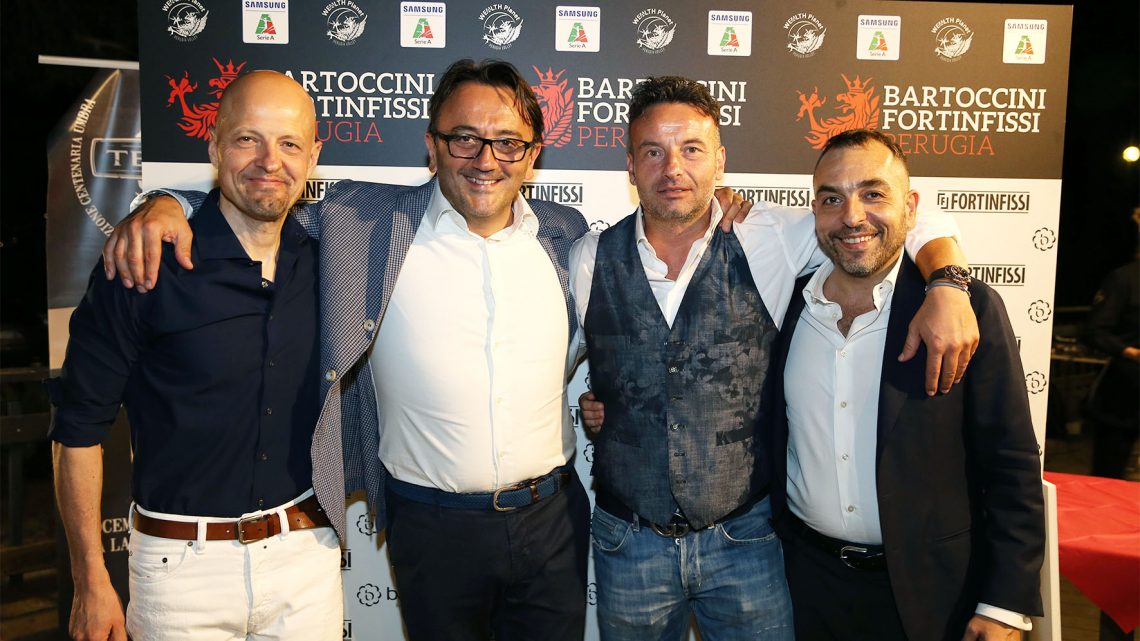 BARTOCCINI FORTINFISSI PERUGIA FESTEGGIA CON GLI SPONSOR LA SERIE A1