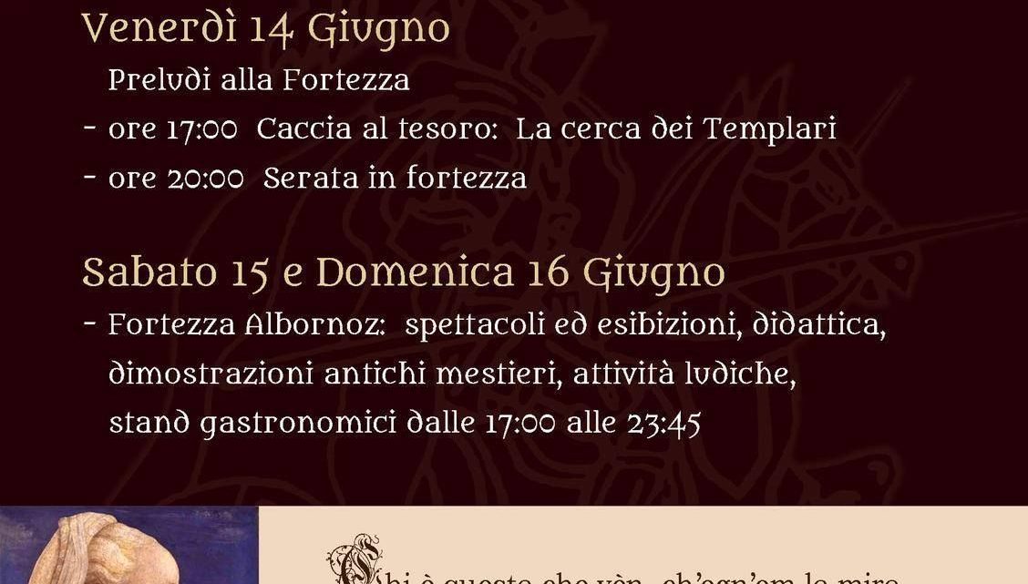 3^ EDIZIONE DI “LUDI ALLA FORTEZZA”. ORVIETO, FORTEZZA ALBORNOZ. 13 / 16 GIUGNO