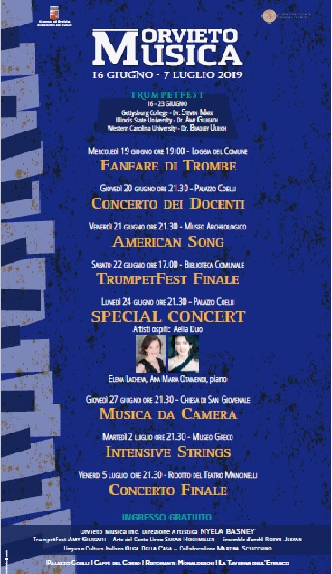 AL VIA LA 26^ EDIZIONE DI “ORVIETO MUSICA” FINO AL PROSSIMO 7 LUGLIO