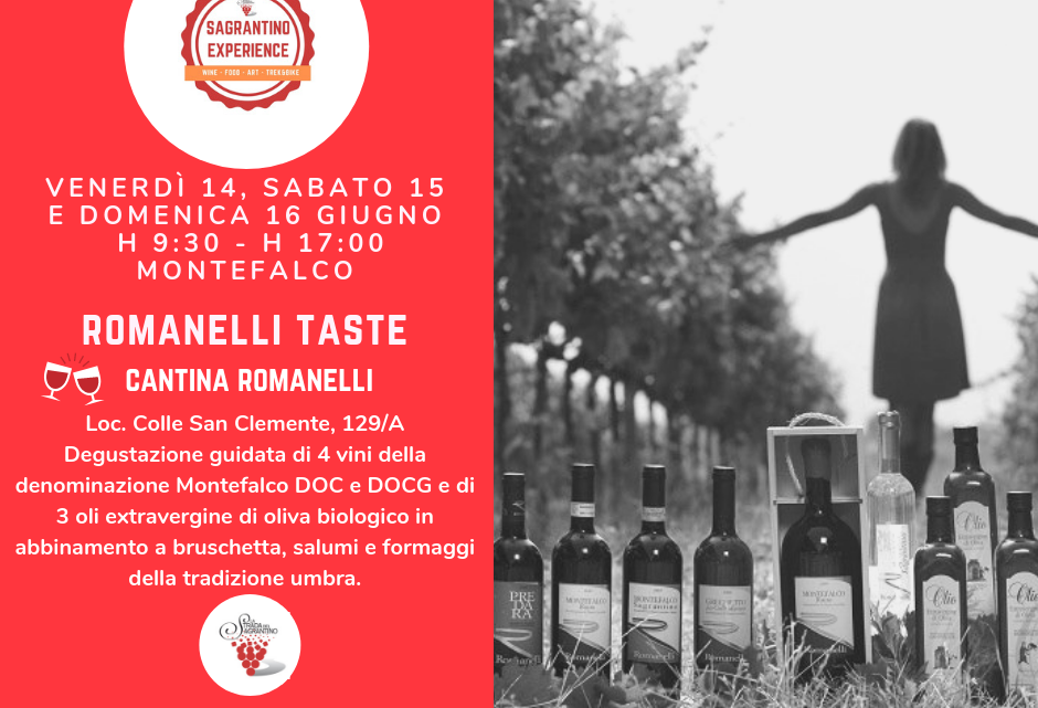 SAGRANTINO EXPERIENCE PRENDE GLI ENOTURISTI PER LA GOLA