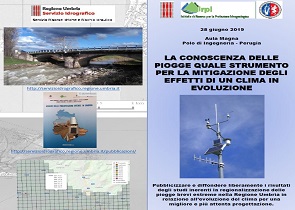 CAMBIAMENTI CLIMATICI: LA CONOSCENZA DELLE PIOGGE QUALE STRUMENTO PER LA MITIGAZIONE, DOMANI CONVEGNO A POLO INGEGNERIA
