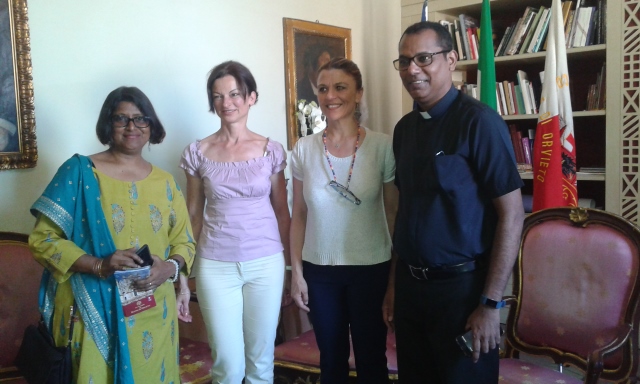 DELEGAZIONE DELL’ARCHDIOCESAN HERITAGE MUSEUM DI MUMBAI RICEVUTA DAL SINDACO ROBERTA TARDANI