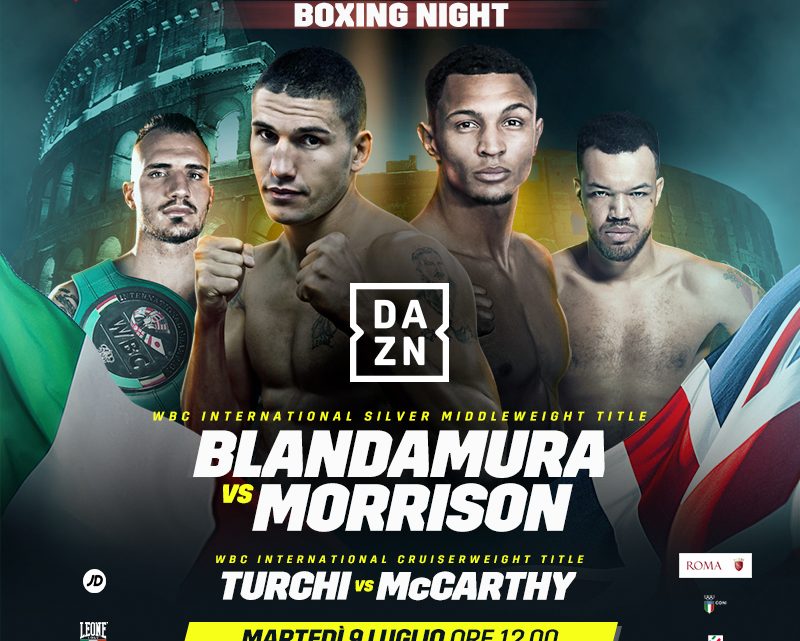 IL 9 LUGLIO A ROMA LA CONFERENZA STAMPA DELLA ROMA BOXING NIGHT 2019 – INFO ACCREDITI