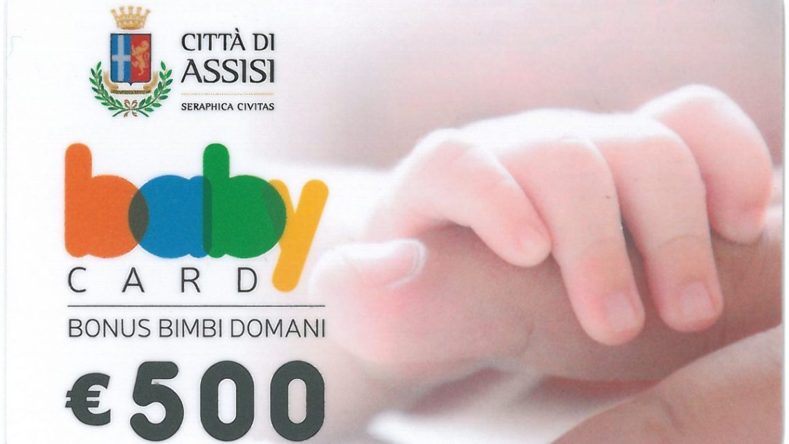 BONUS “BIMBI DOMANI”  CONSEGNATE 300 BABY CARD  IN UN ANNO E MEZZO