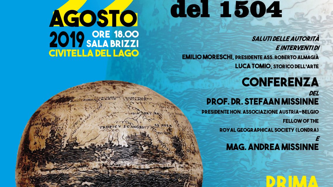 BASCHI, IL MAPPAMONDO DI LEONARDO DA VINCI: IL 22 AGOSTO CONFERENZA A CIVITELLA DEL LAGO