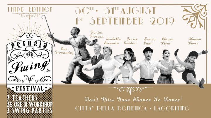 WEEKEND A TUTTO JAZZ A CITTÀ DELLA DOMENICA CON IL ‘PERUGIA SWING FESTIVAL’