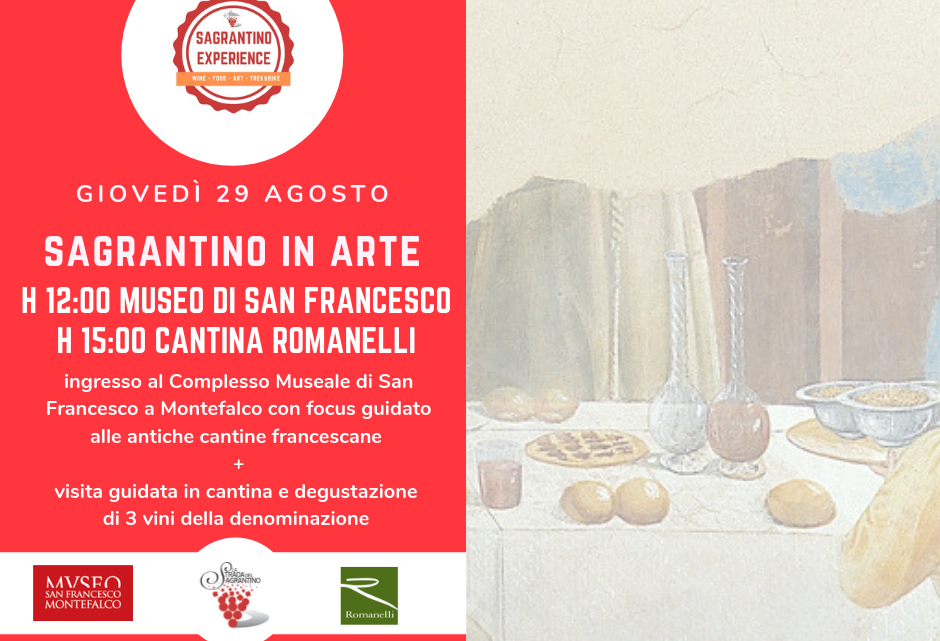 SAGRANTINO EXPERIENCE, NUOVO APPUNTAMENTO TRA ARTE E LEZIONI DI CUCINA