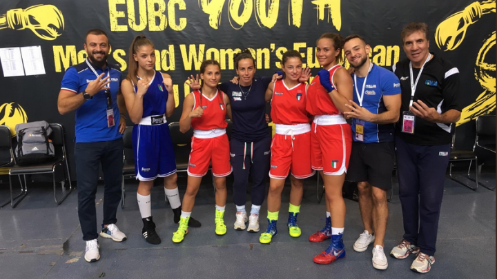 EUROPEO YOUTH M/F SOFIA 2019 – DAY 6 – AZZURRE CALANO IL POKER: 4 NELLE FINALI – BRONZO PER BALDASSI E FIASCHETTI  #ITABOXING