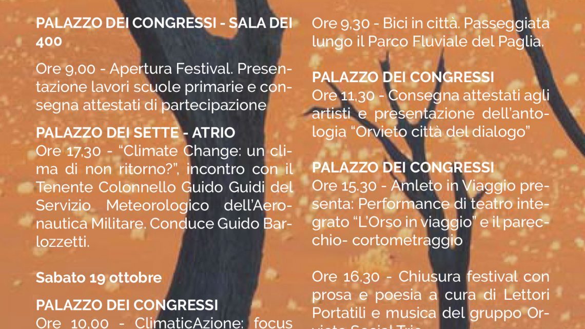 APERTAMENTEORVIETO ALZA IL SIPARIO SUL VI FESTIVAL DEL DIALOGO