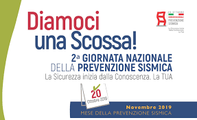 2^ GIORNATA NAZIONALE DELLA PREVENZIONE SISMICA, DOMENICA 20 OTTOBRE