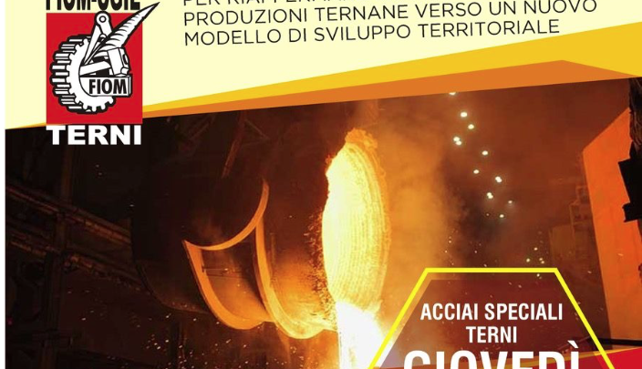 AST: GIOVEDÌ 10 OTTOBRE LA FIOM IN FABBRICA CON LA SEGRETARIA NAZIONALE FRANCESCA RE DAVID