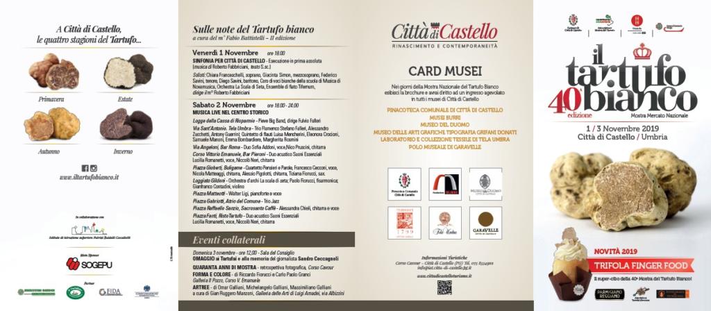 CITTÀ DI CASTELLO, LA 40ESIMA MOSTRA DEL TARTUFO BIANCO SI PRESENTA