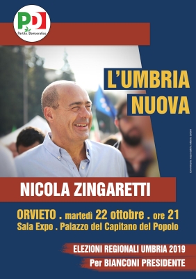 L’UMBRIA NUOVA – NICOLA ZINGARETTI AD ORVIETO