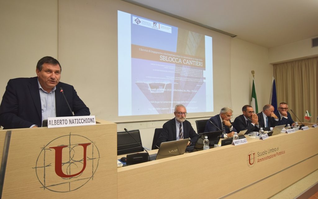 TITOLI EDILIZI MINORI E AFFIDAMENTI DEI SERVIZI DI INGEGNERIA E ARCHITETTURA, PA E RETE DELLE PROFESSIONI A CONFRONTO A VILLA UMBRA