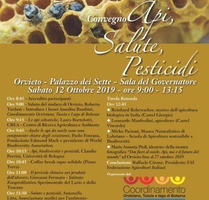 AL PALAZZO DEI SETTE CONVEGNO SUL TEMA: “API, SALUTE E PESTICIDI”