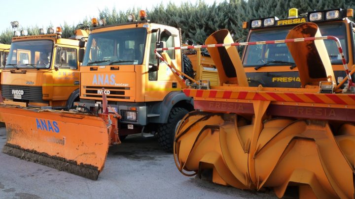UMBRIA, ANAS: DAL 15 NOVEMBRE OBBLIGO DI CATENE A BORDO O PNEUMATICI INVERNALI