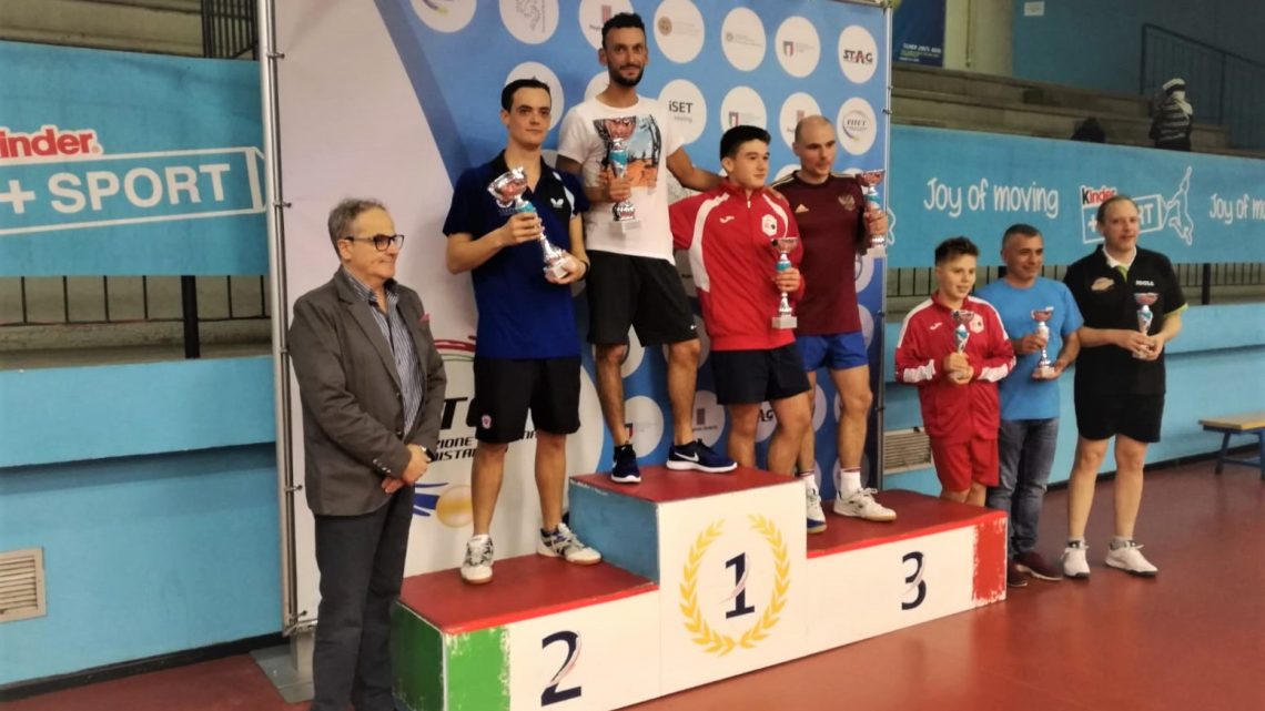 ENRICO TRIPPINI CAMPIONE ITALIANO TENNIS TAVOLO, SESTA CATEGORIA.