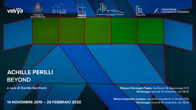 MOSTRA “ACHILLE PERILLI. BEYOND” AL VETRYA CORPORATE CAMPUS DI ORVIETO. 14 NOVEMBRE 2019 / 29 FEBBRAIO 2020