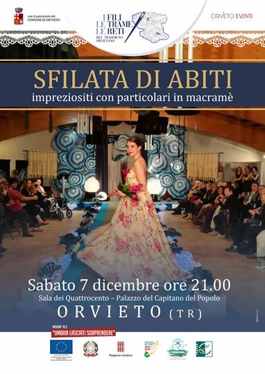 SFILATA DI ABITI ARRICCHITI CON PARTICOLARI DI PIZZO MACRAMÈ, PROMOSSA DAL GAL TRASIMENO-ORVIETANO