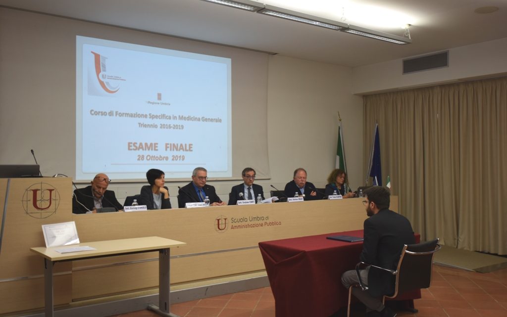 FORMAZIONE IN MEDICINA GENERALE, DIPLOMATI 21 MEDICI DEL TRIENNIO 2016-2019. ESAME FINALE NELLA SEDE DELLA SCUOLA UMBRA