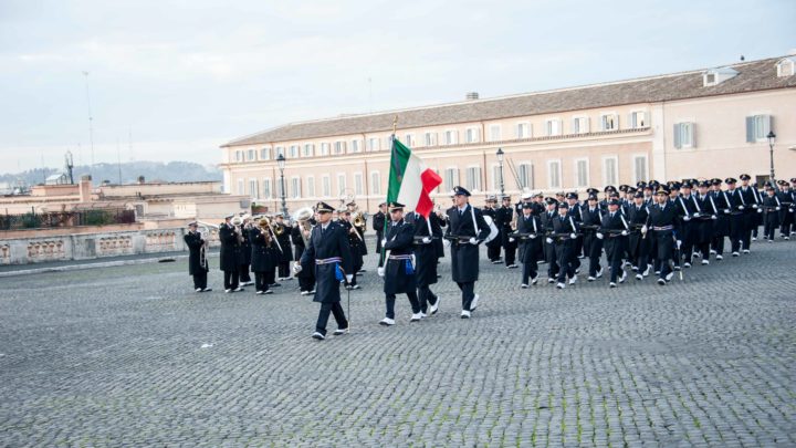 GUARDIA D’ONORE AL QUIRINALE PER GLI ALLIEVI MARESCIALLI DELL’AERONAUTICA MILITARE