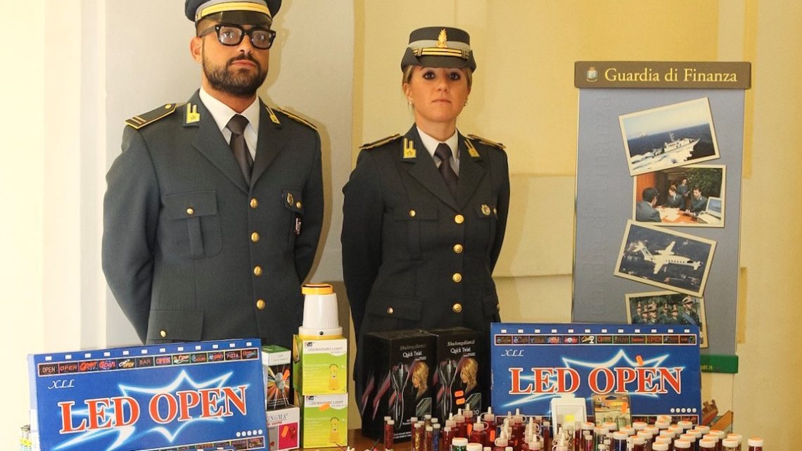 LE FIAMME GIALLE DI ORVIETO, SEQUESTRANO OLTRE 3000 PRODOTTI NON CONFORMI AGLI STANDARD DI SICUREZZA.