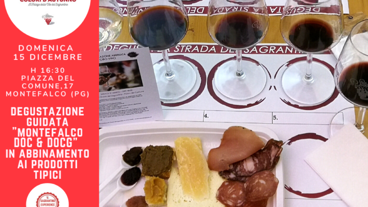 NATALE SEMPRE PIÙ VICINO E A MONTEFALCO SI BRINDA CON IL VINO