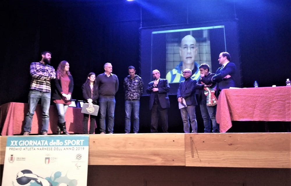 NARNI, ATLETA DELL’ANNO: TUTTI GLI SPORTIVI PREMIATI, EMOZIONE PER RICORDO ROBERTO CAMPANA