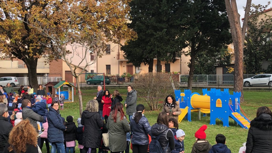 RIQUALIFICATE 27 AREE VERDI  INAUGURATI I GIOCHI ALLA “CIMINO”