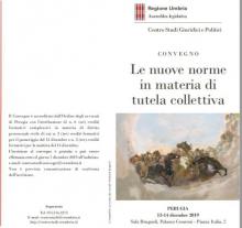 CENTRO STUDI GIURIDICI: “LE NUOVE NORME IN MATERIA DI TUTELA COLLETTIVA” – OGGI E DOMANI CONVEGNO A PALAZZO CESARONI