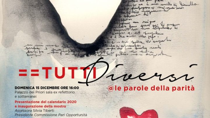 NARNI, DOMENICA A PALAZZO DEI PRIORI INIZIATIVA SU PARITÀ DI GENERE “UGUALI, TUTTI DIVERSI @LE PAROLE DELLA PARITÀ“