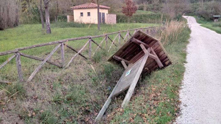 LUGNANO IN TEVERINA, ATTI VANDALICI A TERME RAMICI, DISTRUTTI VASI E PANNELLI INDICATORI, DIMIZIANI: “SITUAZIONE GRAVE CHE SI RIPETE DA TEMPO, ORA BASTA”