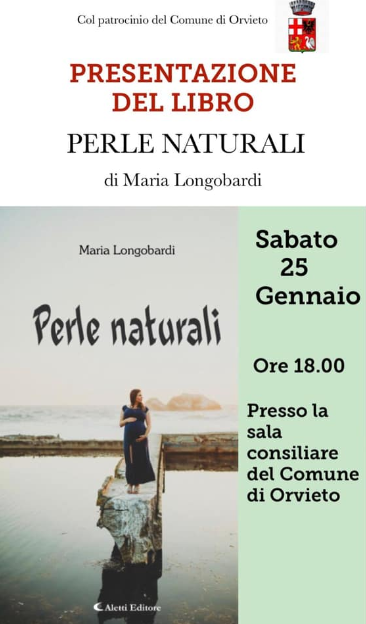 NELLA SALA CONSILIARE LA PRESENTAZIONE DEL LIBRO “PERLE NATURALI” DI MARIA LONGOBARDI