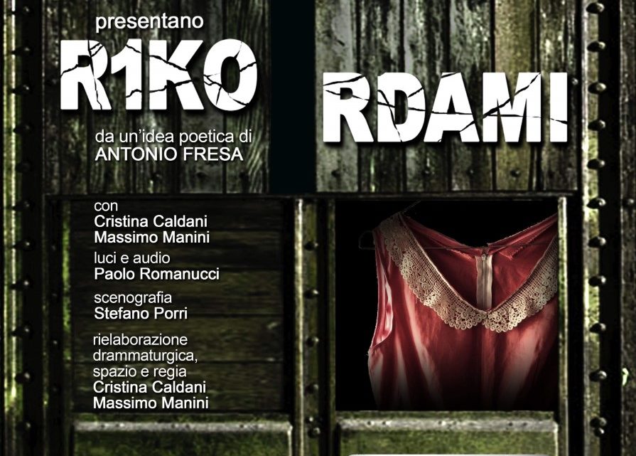 IN OCCASIONE DELLA GIORNATA DELLA MEMORIA, IL GIORNO PRIMA DOMENICA 26 GENNAIO (ORE 17.15)  LA STAGIONE DEL TEATRO SPAZIO FABBRICA DI LUGNANO IN TEVERINA PORTA IN SCENA ‘R1KORDAMI’.