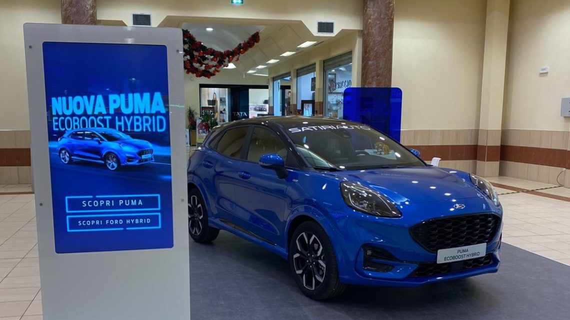 GUALDO TADINO, LA NUOVA FORD PUMA IN ESPOSIZIONE AL PORTA NOVA