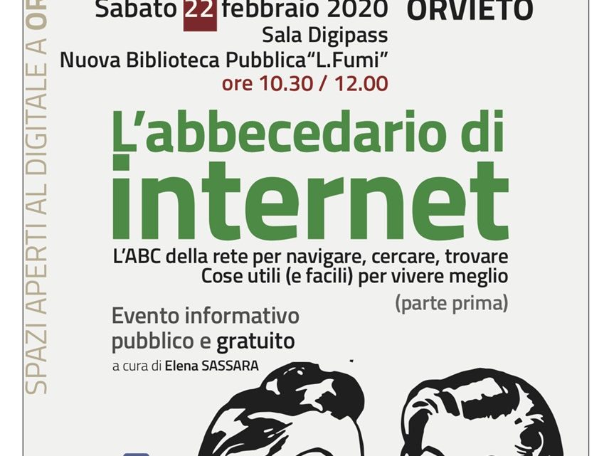 AL DIGIPASS DI ORVIETO INCONTRO SU “L’ABBECEDARIO DI INTERNET””