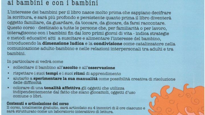 “COME LEGGERE AI BAMBINI” A CASTEL VISCARDO UN CORSO CON I LETTORI PORTATILI