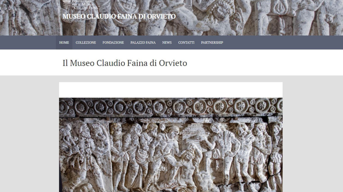 NUOVO SITO WEB PER LA FONDAZIONE MUSEO CLAUDIO FAINA DI ORVIETO