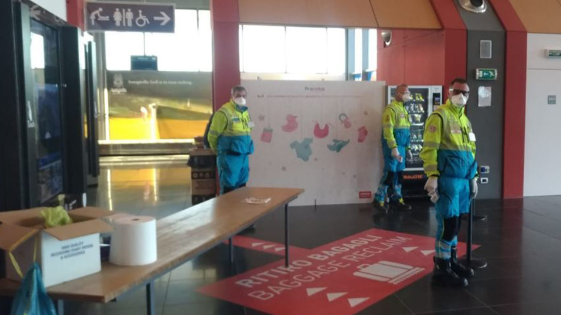 CORONAVIRUS: AVVIATI I CONTROLLI SUI PASSEGGERI IN ARRIVO ALL’AEROPORTO DI PERUGIA CON VOLI INTERNAZIONALI