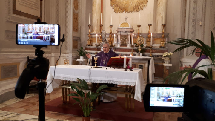 CATTEDRALE DI TERNI –  25 MARZO CELEBRAZIONE DEL VESCOVO IN DIRETTA TELEVISIVA E PREGHIERA DEL PADRE NOSTRO INSIEME AI CRISTIANI DI TUTTO IL MONDO