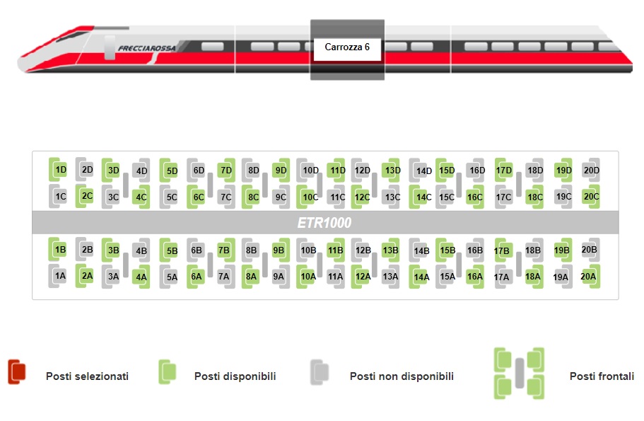 FS ITALIANE, FRECCE TRENITALIA: NUOVO CRITERIO  PER PRENOTAZIONE POSTI