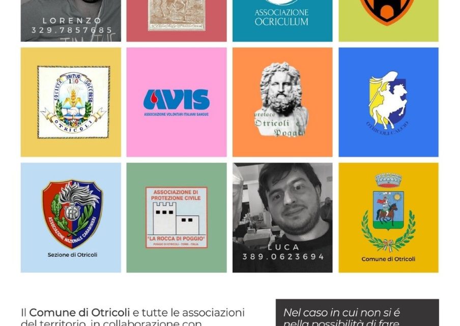 COVID-19  OTRICOLI E POGGIO, ASSOCIAZIONI UNITE PER SOSTENERE L’OSPEDALE DI TERNI