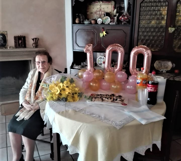 MONTEFRANCO, MARIA TAZZA COMPIE 100 ANNI, AUGURI VIRTUALI PER EMERGENZA CORONAVIRUS, TACCALOZZI: “SIMBOLO DI SPERANZA IN MOMENTO COSÌ DIFFICILE” /