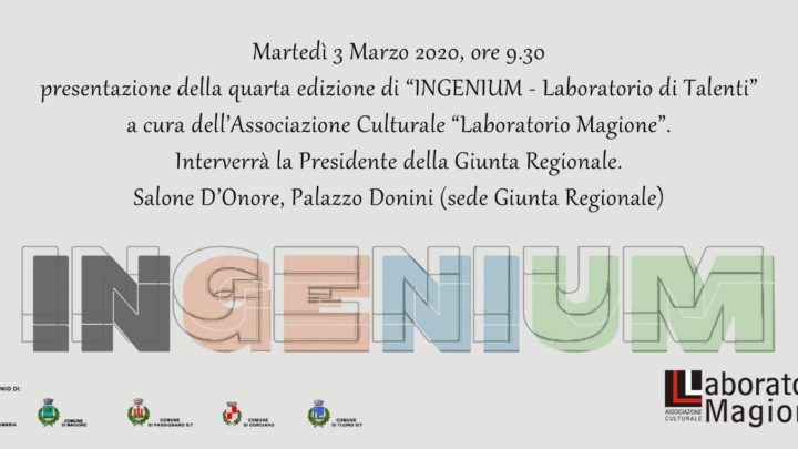 TORNA ‘INGENIUM: CONCORSO DI TALENTI’ CONTRO IL BULLISMO E CYBER-BULLISMO