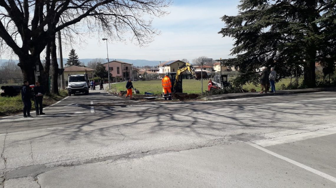 ROTATORIA DI RIVOTORTO  INIZIATI I LAVORI