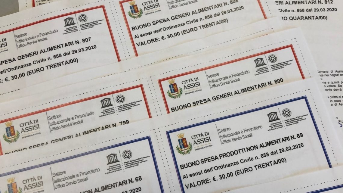 ALVIANO, COVID-19: PUBBLICATO NUOVO BANDO BUONI SPESA
